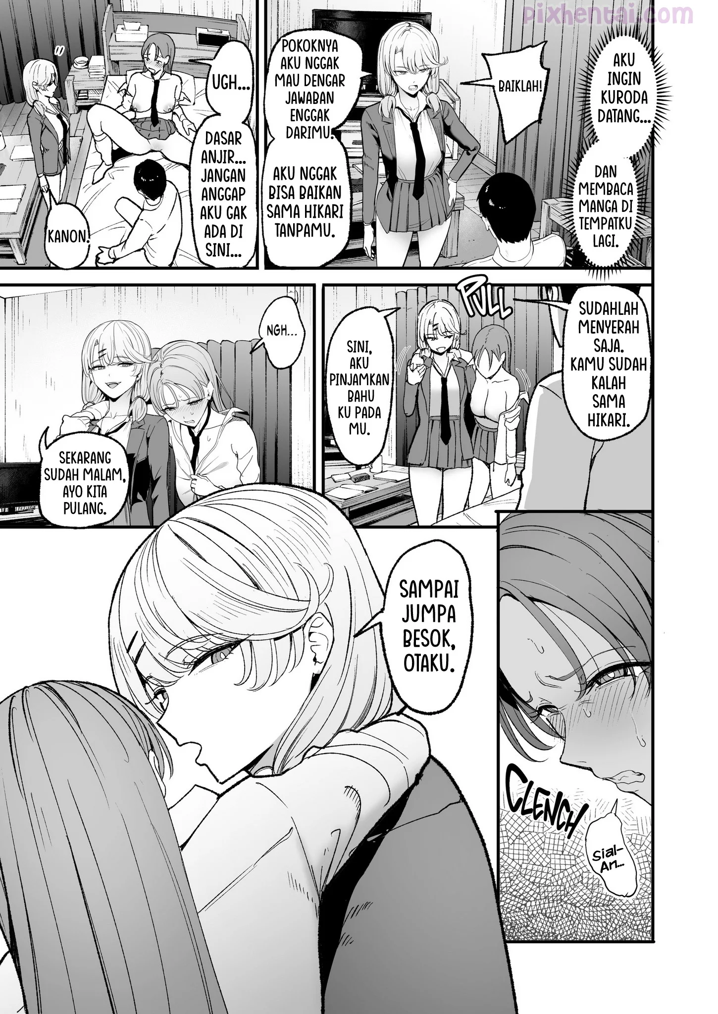 Komik hentai xxx manga sex bokep The Gyaru I Hang Out with Lets Me Use Her Pussy 5 page 5